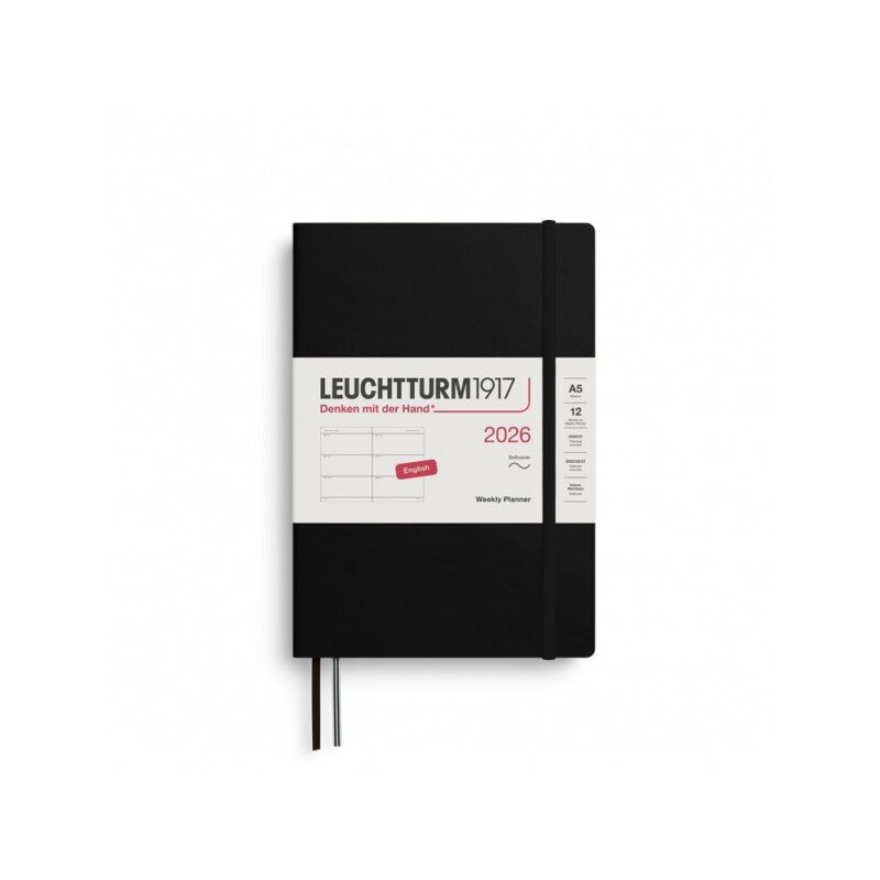 leuchtturm1917-hataridonaplo-2026-a5-heti-beosztas-naptar-puha-borito-black